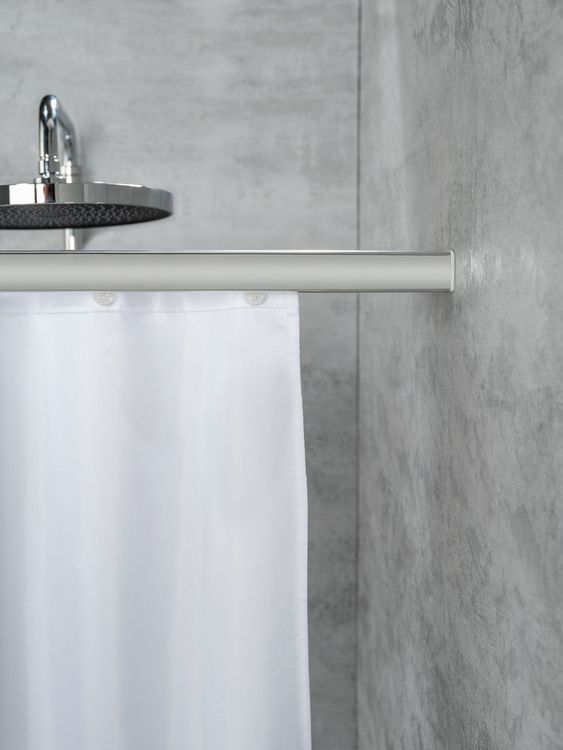 Produktbild: Teleskop-Duschschiene Mod. Era Chrom 75-125 cm, f&uuml;r Duschvorh&auml;nge