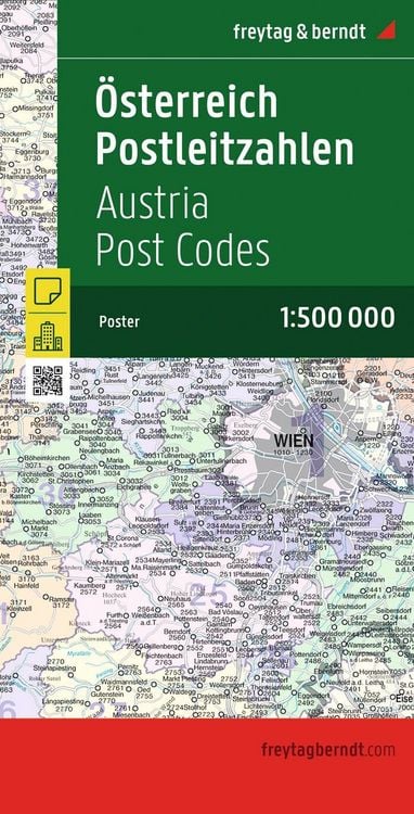 Produktbild: freytag & berndt &Ouml;sterreich Postleitzahlen 1:500.000