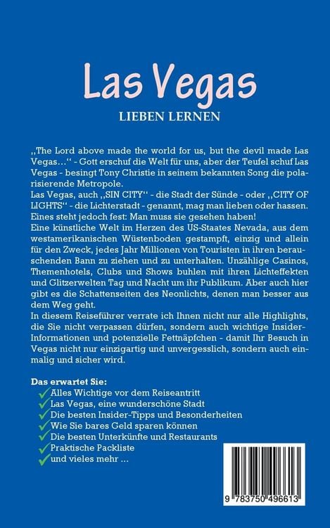 Produktbild: Las Vegas lieben lernen: Der perfekte Reisef&uuml;hrer f&uuml;r einen unvergesslichen Aufenthalt in Las Vegas inkl. Insider-Tipps und Packliste