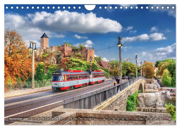 Produktbild: Halle an der Saale - Stadtansichten (Wandkalender 2026 DIN A4 quer), CALVENDO Monatskalender