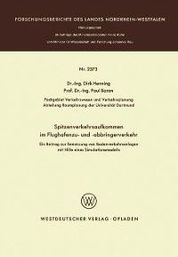 Produktbild: Spitzenverkehrsaufkommen im Flughafenzu- und -abbringerverkehr