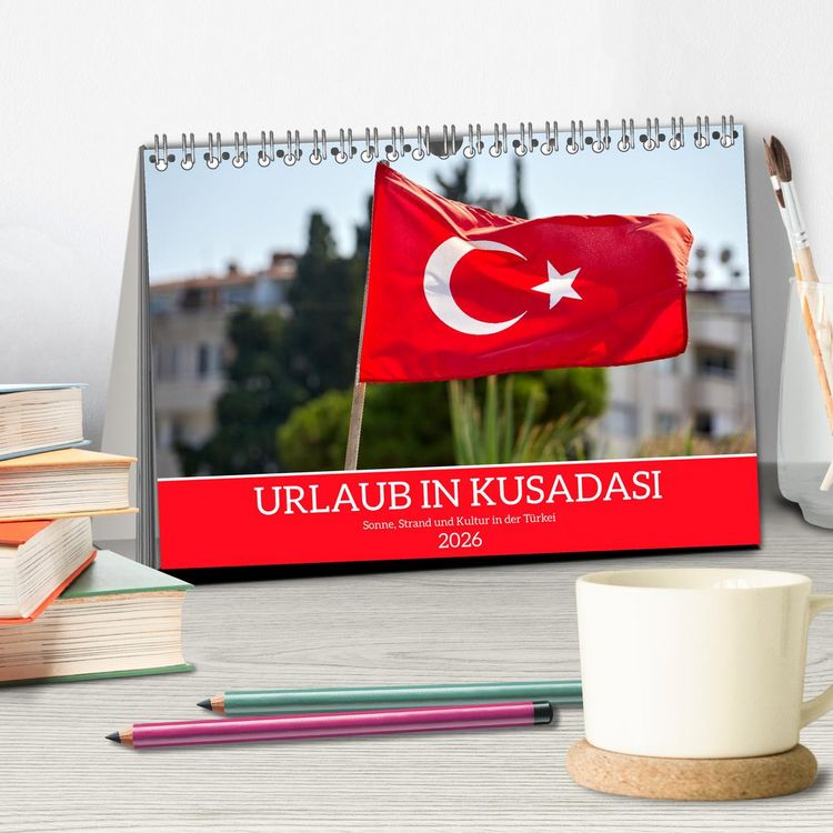 Produktbild: Urlaub in Kusadasi - Sonne, Strand und Kultur in der T&uuml;rkei (Tischkalender 2026 DIN A5 quer), CALVENDO Monatskalender