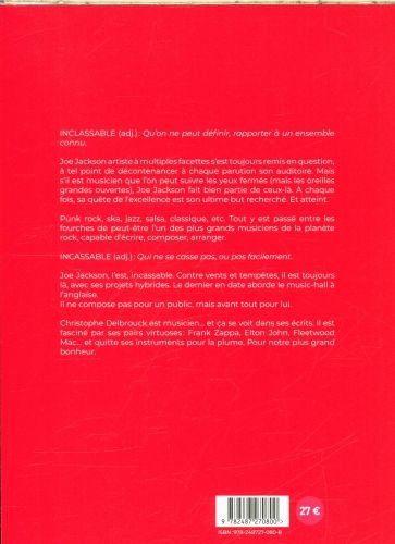 Produktbild: Joe Jackson : inc(l)assable