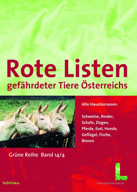 Produktbild: Rote Listen gef&auml;hrdeter Tiere &Ouml;sterreichs: Alte Haustierrassen
