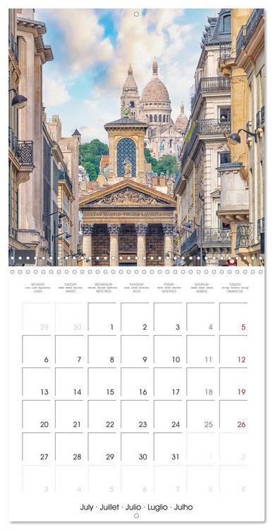 Produktbild: Le Paris romantique (Calendrier mural carr&eacute; 2026 30x30 cm) Calendrier double avec une page pour vos prises de notes