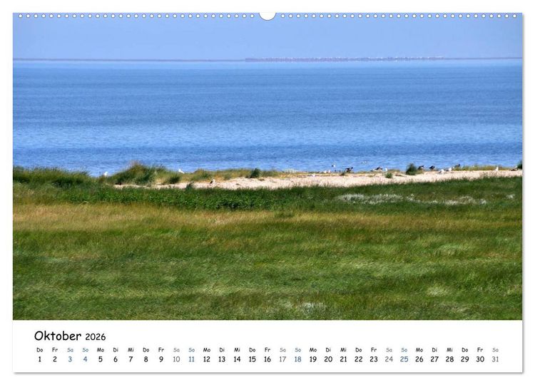 Produktbild: F&ouml;hr und Halligwelt 2026 (hochwertiger Premium Wandkalender 2026 DIN A2 quer), Kunstdruck in Hochglanz