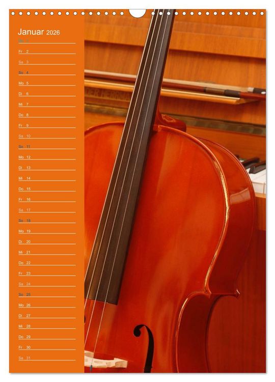 Produktbild: Geliebtes Cello (Wandkalender 2026 DIN A3 hoch), CALVENDO Monatskalender