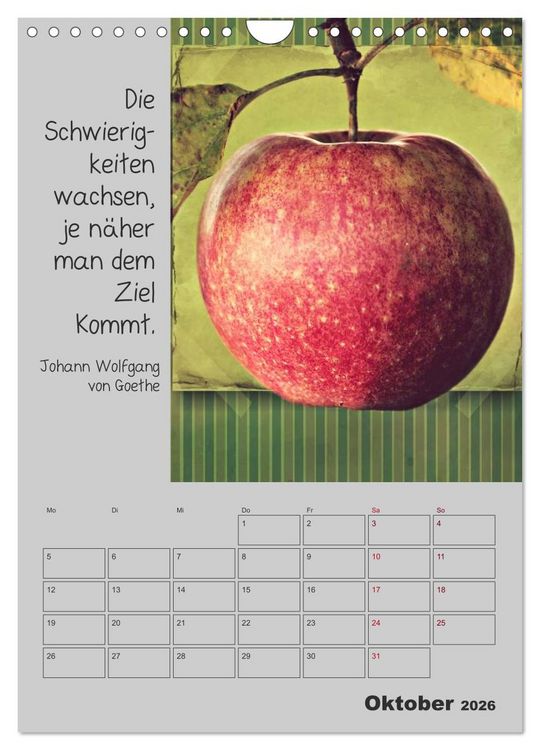 Produktbild: Motivationshilfe (Wandkalender 2026 DIN A4 hoch), CALVENDO Monatskalender