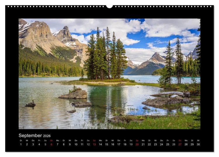 Produktbild: KANADA - Rocky Mountains (Wandkalender 2026 DIN A2 quer), CALVENDO Monatskalender