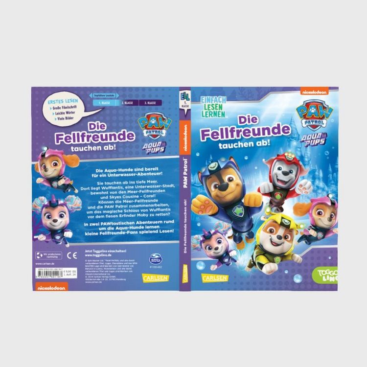 Produktbild: PAW Patrol Erstlesebuch: Aqua Pups: Die Fellfreunde tauchen ab!