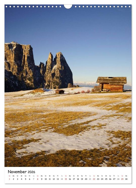 Produktbild: Die Dolomiten um S&uuml;dtirol (Wandkalender 2026 DIN A3 hoch), CALVENDO Monatskalender