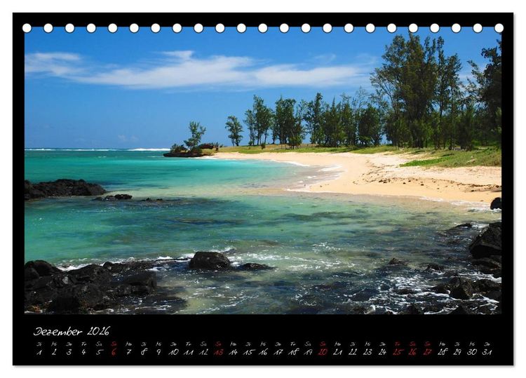 Produktbild: Mauritius (Tischkalender 2026 DIN A5 quer), CALVENDO Monatskalender