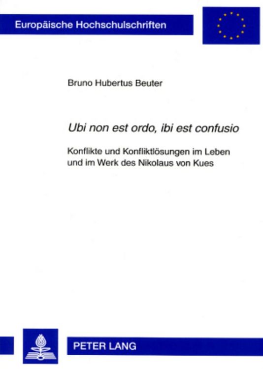 Produktbild: &laquo;Ubi non est ordo, ibi est confusio&raquo;