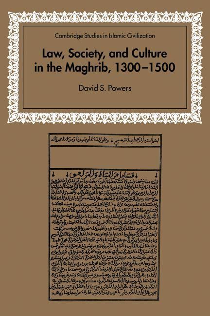 Produktbild: Law, Society and Culture in the Maghrib, 1300 1500