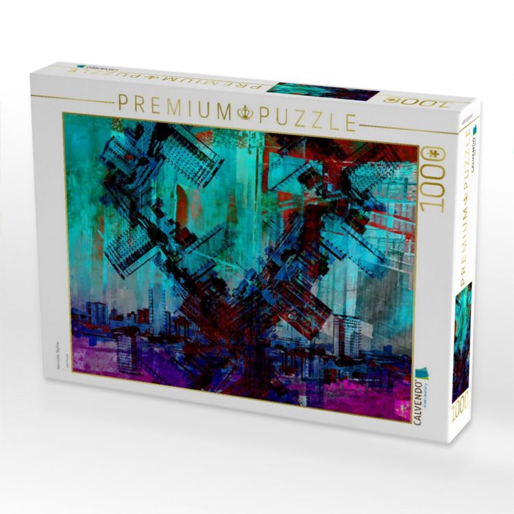 Produktbild: CALVENDO Puzzle Verr&uuml;ckte Skyline | 1000 Teile Lege-Gr&ouml;&szlig;e 64x48cm Foto-Puzzle f&uuml;r gl&uuml;ckliche Stunden