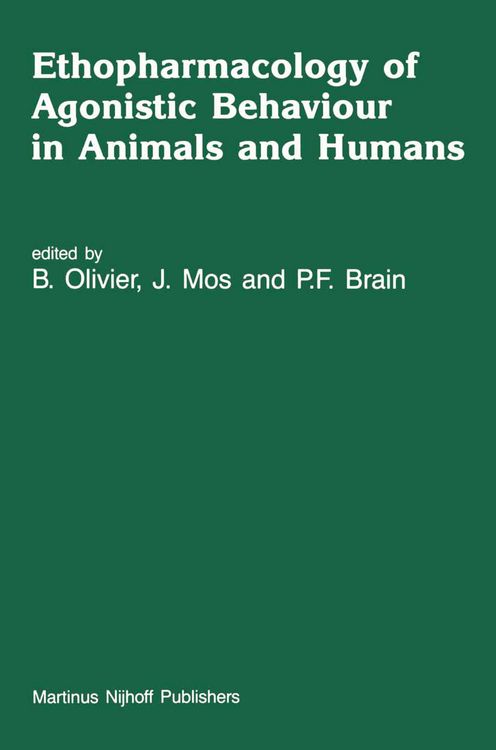 Produktbild: Ethopharmacology of Agonistic Behaviour in Animals and Humans