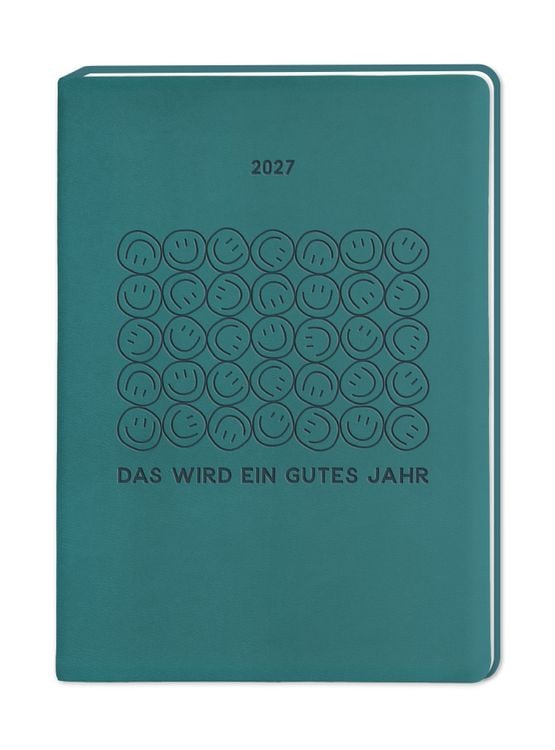 Produktbild: Terminplaner Lederlook 2027 Petrol