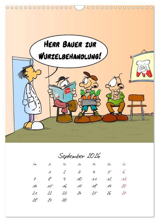 Produktbild: Trumix Cartoons - Gesundheit (Wandkalender 2026 DIN A3 hoch), CALVENDO Monatskalender