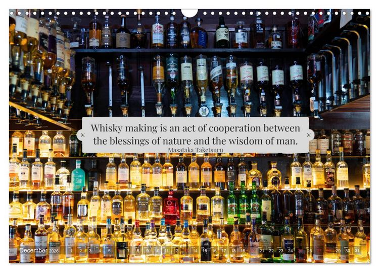 Produktbild: Wonderful Whisky Wisdom (Wall Calendar 2026 DIN A3 landscape), CALVENDO 12 Month Wall Calendar