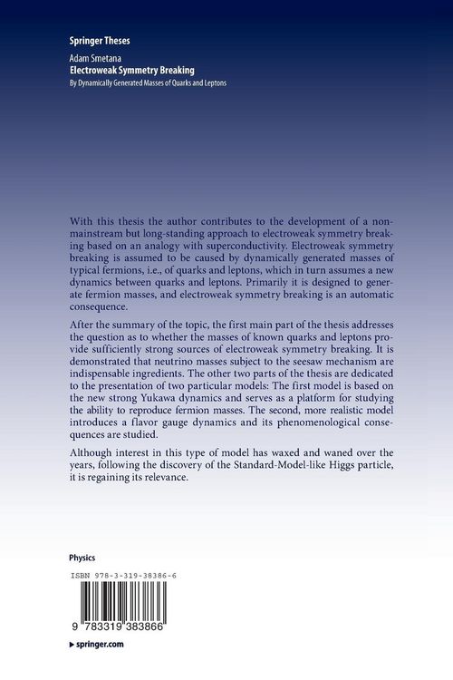 Produktbild: Electroweak Symmetry Breaking