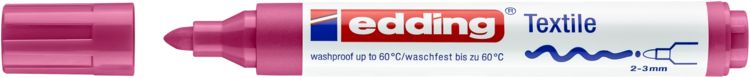 Produktbild: edding 4500 Textilmarker karminrot