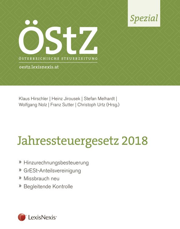 Produktbild: &Ouml;StZ Spezial: Jahressteuergesetz 2018