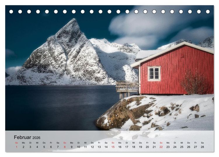 Produktbild: Skandinavischer Traum (Tischkalender 2026 DIN A5 quer), CALVENDO Monatskalender