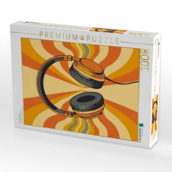 Produktbild: CALVENDO Puzzle Funky Headphones | 1000 Teile Lege-Gr&ouml;&szlig;e 64x48cm Foto-Puzzle f&uuml;r gl&uuml;ckliche Stunden