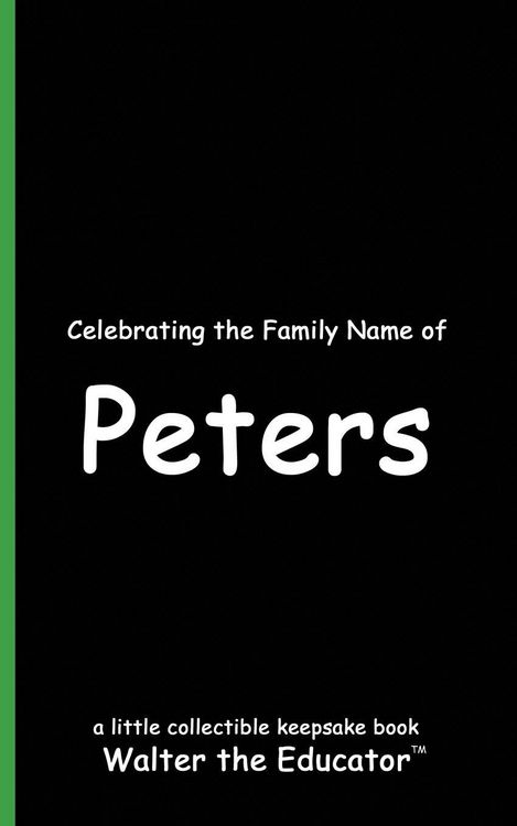 Produktbild: Celebrating the Family Name of Peters