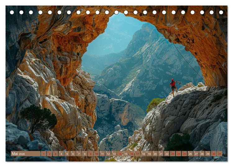 Produktbild: Vertikale Freiheit (Tischkalender 2026 DIN A5 quer), CALVENDO Monatskalender