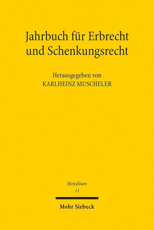 Produktbild: Jahrbuch f&uuml;r Erbrecht und Schenkungsrecht