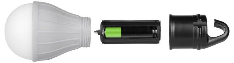 Produktbild: Calima 46058 LED Camping-Leuchte 20lm batteriebetrieben 76g Wei&szlig;, Schwarz