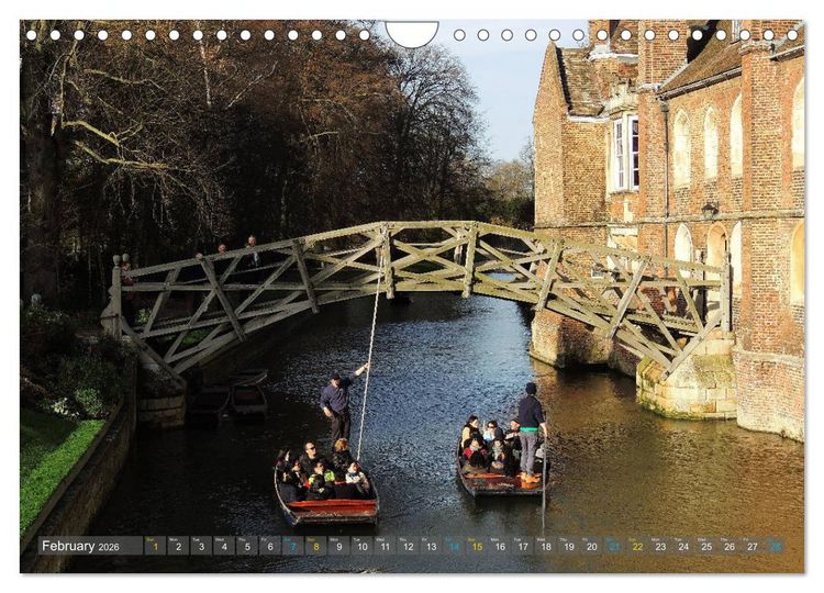 Produktbild: The historic Cambridge (Wall Calendar 2026 DIN A4 landscape), CALVENDO 12 Month Wall Calendar