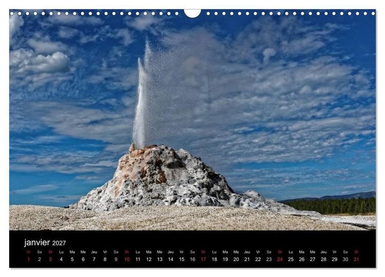Produktbild: Yellowstone Un grand parc am&eacute;ricain (Calendrier mural 2027 DIN A3 vertical), CALVENDO calendrier mensuel
