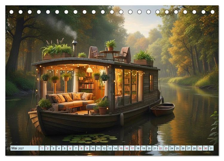 Produktbild: Sanft treibende Urlaubstr&auml;ume (Tischkalender 2027 DIN A5 quer), CALVENDO Monatskalender