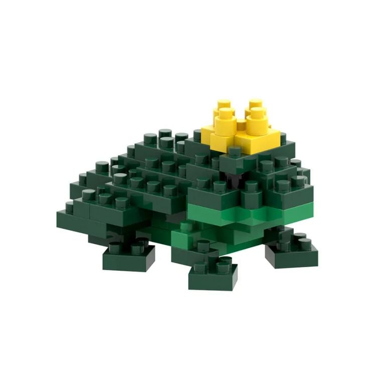 Produktbild: BRIXIES 220046 - Postkarte Froschk&ouml;nig, 3D Konstruktionsbausatz aus Ministeinen, 60 Teile