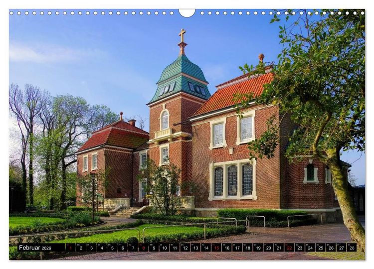 Produktbild: Neuharlingersiel - Ostfrieslands sch&ouml;nstes Hafenst&auml;dtchen (Wandkalender 2026 DIN A3 quer), CALVENDO Monatskalender