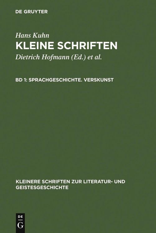 Produktbild: Sprachgeschichte. Verskunst