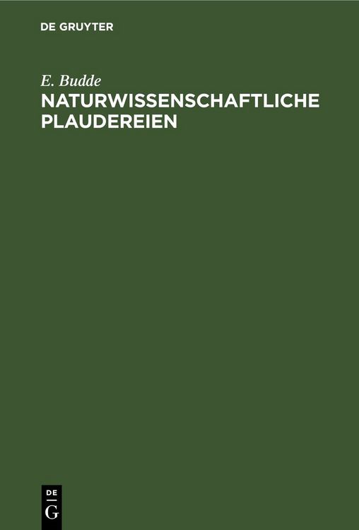 Produktbild: Naturwissenschaftliche Plaudereien