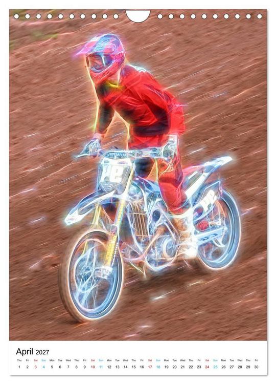Produktbild: Electrifying Motorcross (Wall Calendar 2027 DIN A4 portrait), CALVENDO 12 Month Wall Calendar