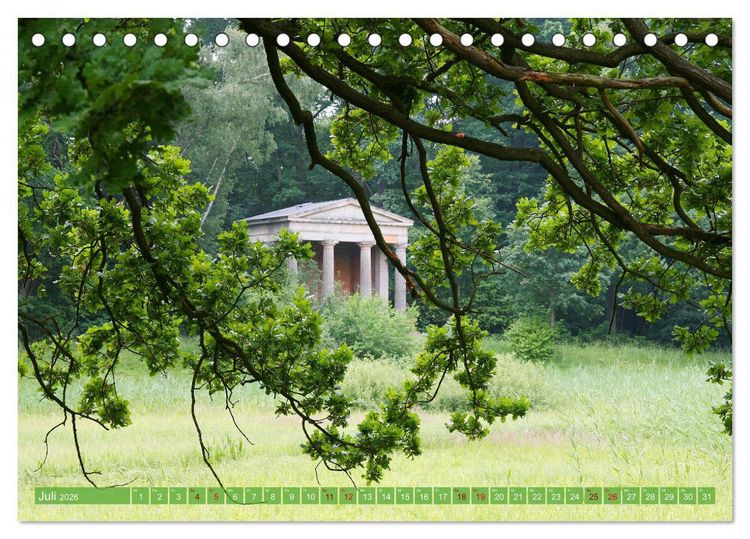 Produktbild: Die Pfaueninsel in Berlin (Tischkalender 2026 DIN A5 quer), CALVENDO Monatskalender