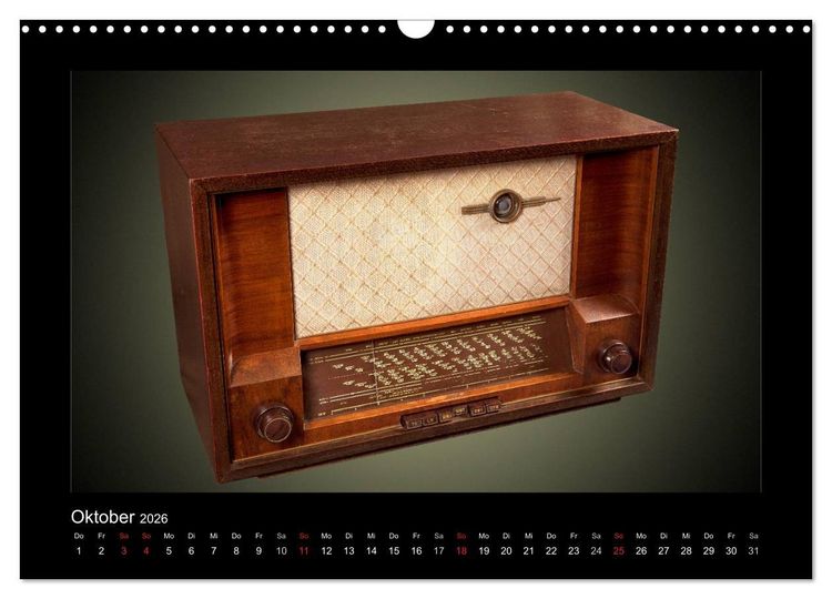 Produktbild: Dampfradios - Antike Radios mit Patina (Wandkalender 2026 DIN A3 quer), CALVENDO Monatskalender