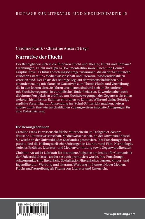 Produktbild: Narrative der Flucht