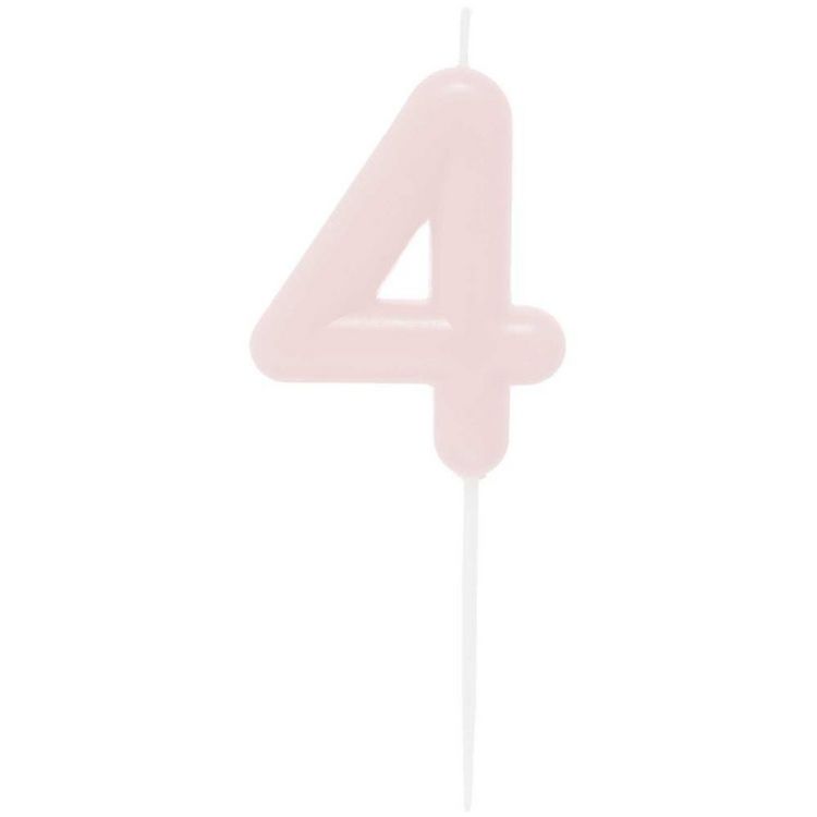 Produktbild: Zahlenkerze 4, Rosa