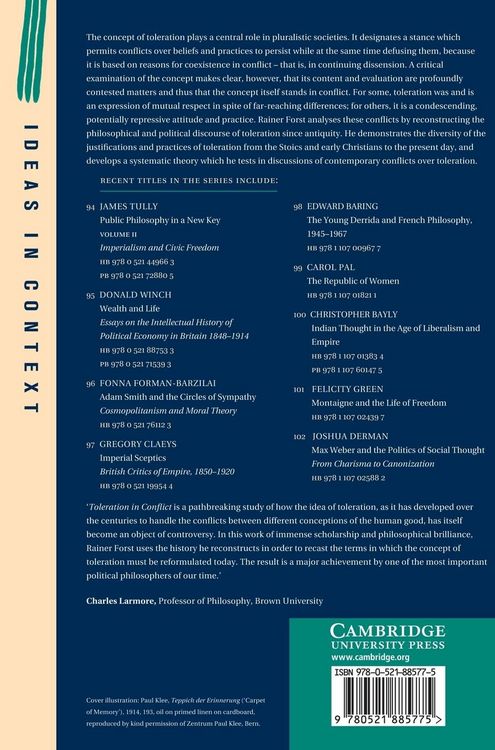 Produktbild: Toleration in Conflict