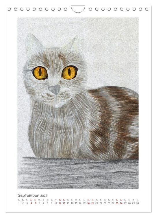 Produktbild: Die Sprache der Augen: Die Seele von Hund und Katze in handgemalten Portr&auml;ts (Wandkalender 2027 DIN A4 hoch), CALVENDO Monatskalender