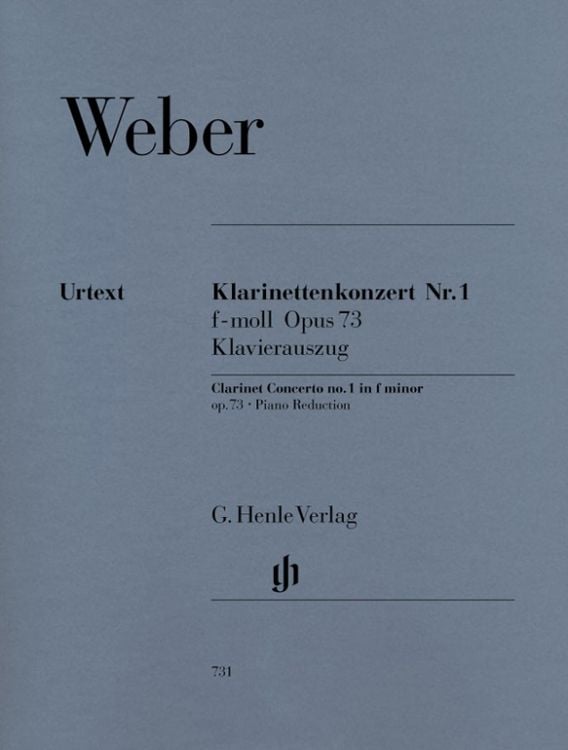 Produktbild: Carl Maria von Weber - Klarinettenkonzert Nr. 1 f-moll op. 73