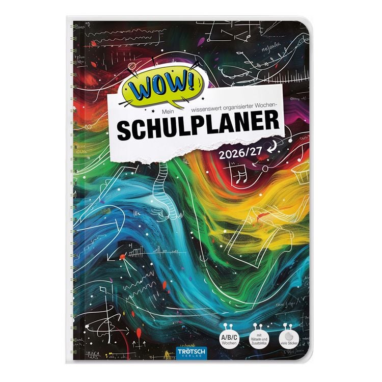 Produktbild: TR&Ouml;TSCH - Schulplaner WOW Waves 26/27