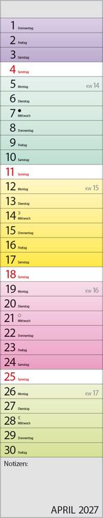 Produktbild: Planer Farbenspiel 2027