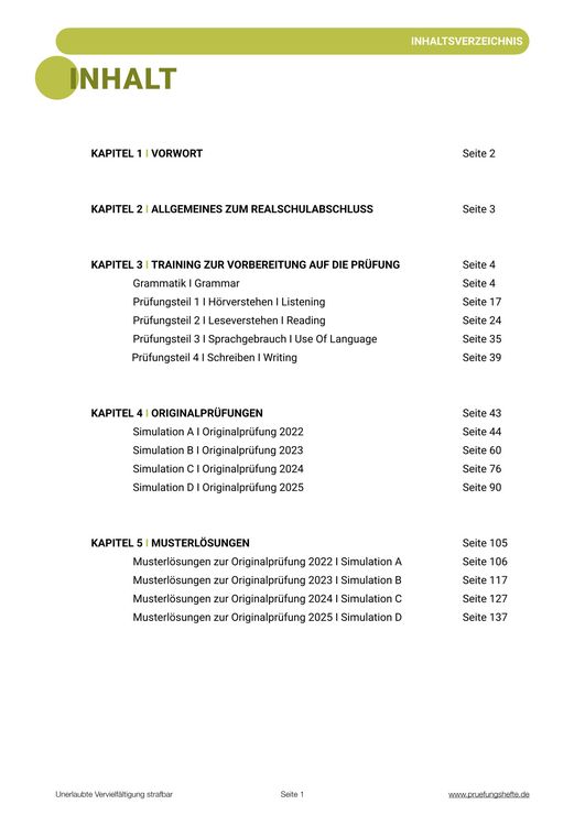 Produktbild: Pr&uuml;fungsheft & Training - 2026 Englisch Realschule &ndash; Hessen &ndash; Original-Pr&uuml;fungen und L&ouml;sungen